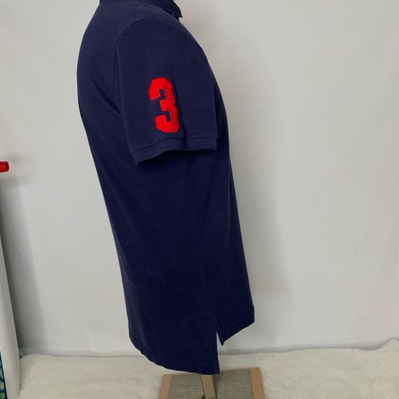 Men’s U.S. Polo Assn. USPA Big Horse Polo Shirt size blue & red medium
 detail - Picture 6 of 9
